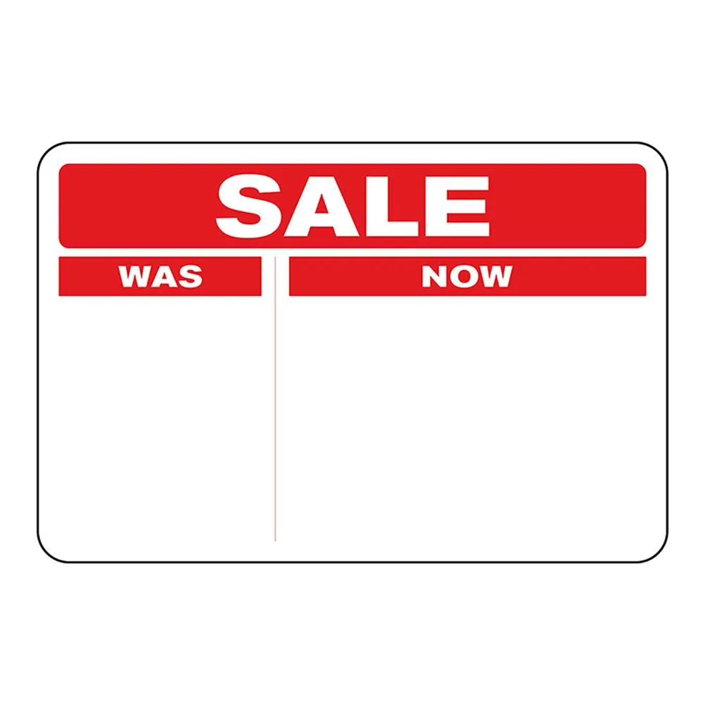 Avery Label Dispenser Pack 'SALE PRICE - WAS/NOW' 60 x 40mm x 100's Pack