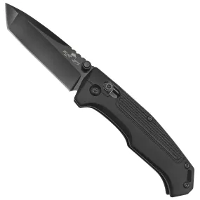 Bear & Son Knife - Black Aluminum Slide Steel Blade, 3 3/4 inch | BSMC-510-ALBK-B