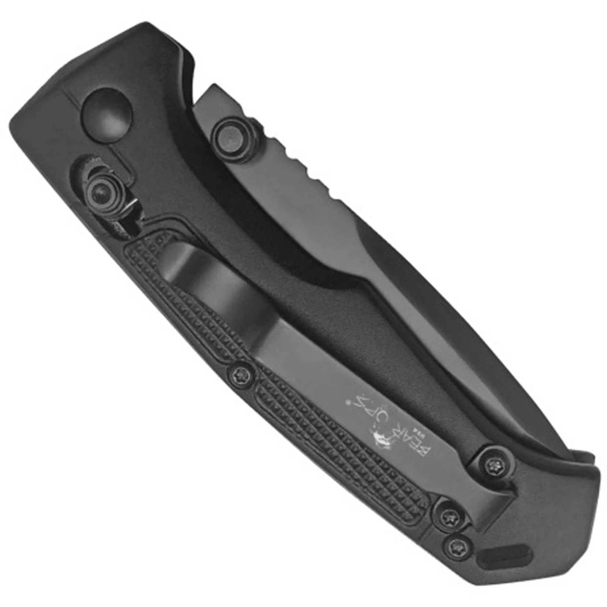 Bear & Son Knife - Black Aluminum Slide Steel Blade, 3 3/4 inch | BSMC-510-ALBK-B