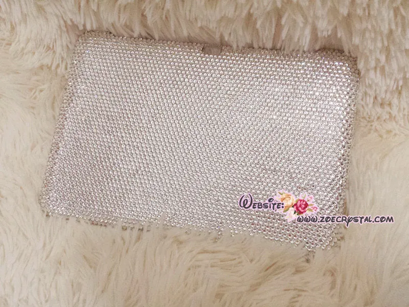 Bedazzled Bling iPAD CASE / Cover with Clear white   Swarovski or Czech crystal (iPad air, iPad pro, iPad mini are available)Strass Sparkly