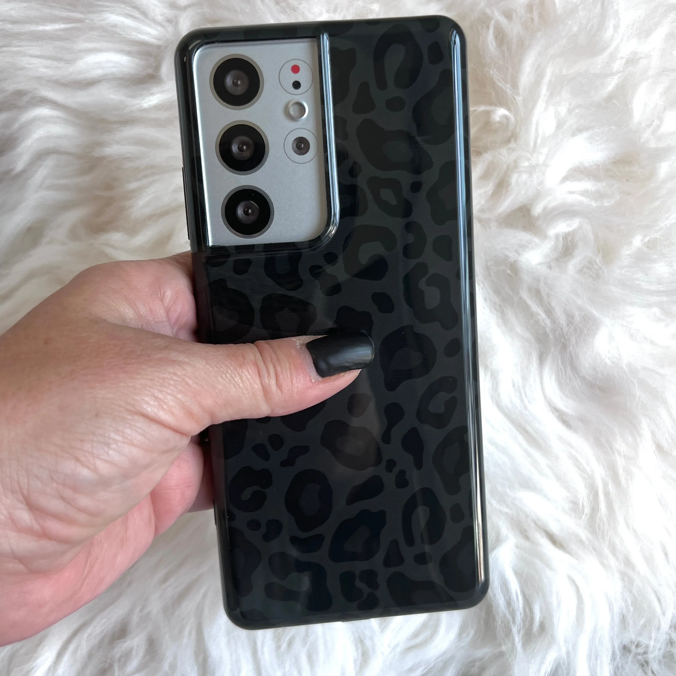 Black Leopard Case For Samsung Galaxy