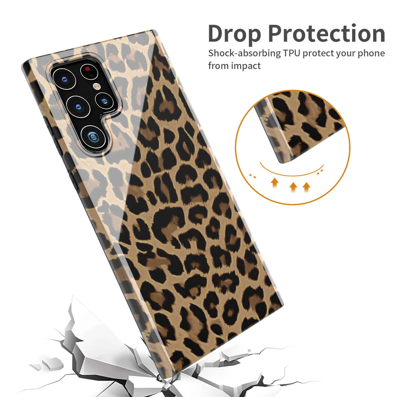 Black Leopard Case For Samsung Galaxy