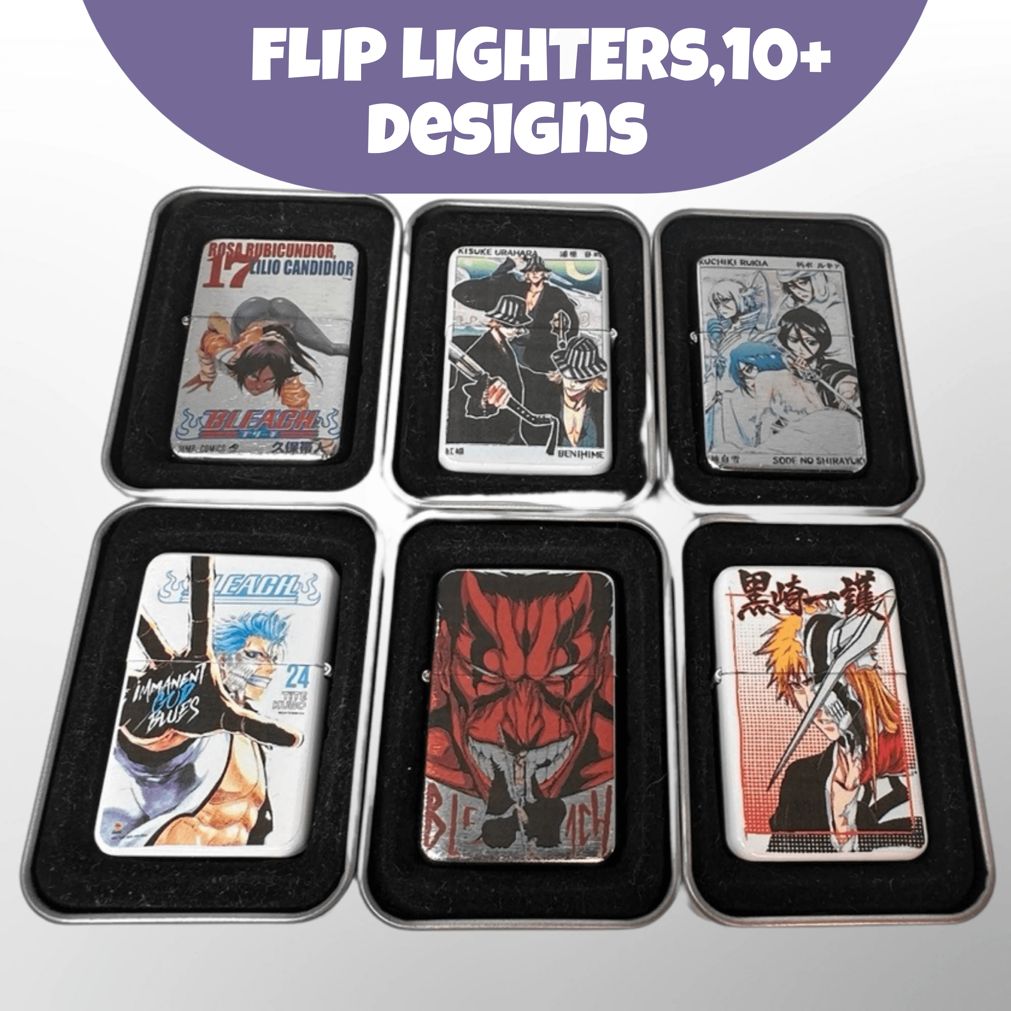 Bleach Anime Flip Top Lighters