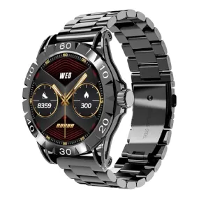 boAt Luxury Smart Watch Enigma Orion w/ 1.39”(3.53 cm) HD Display, Functional Crown, Bluetooth Calling, Metal Body, Activity Tracker, Upto 7 Days Battery, Smart Watch for Men & Women(Metal Black)