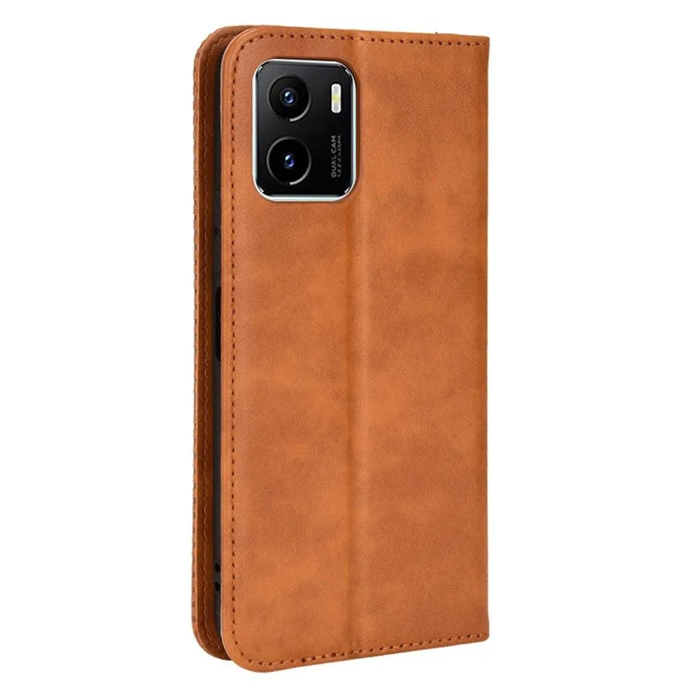 Bofink Vintage Vivo Y15A / Y15s (2021) leather case - Brown