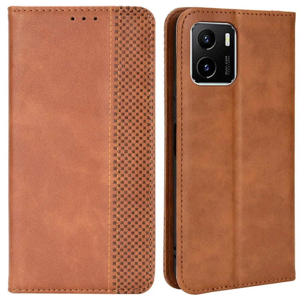 Bofink Vintage Vivo Y15A / Y15s (2021) leather case - Brown