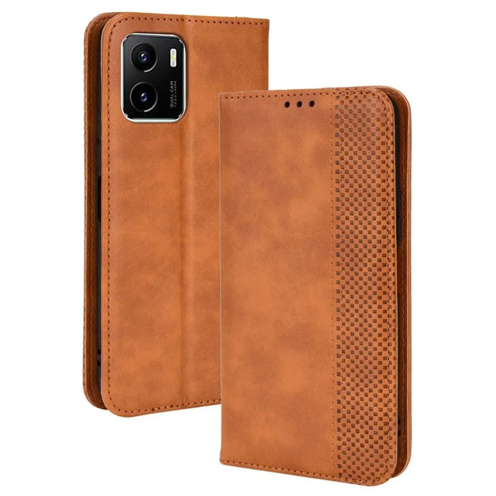 Bofink Vintage Vivo Y15A / Y15s (2021) leather case - Brown