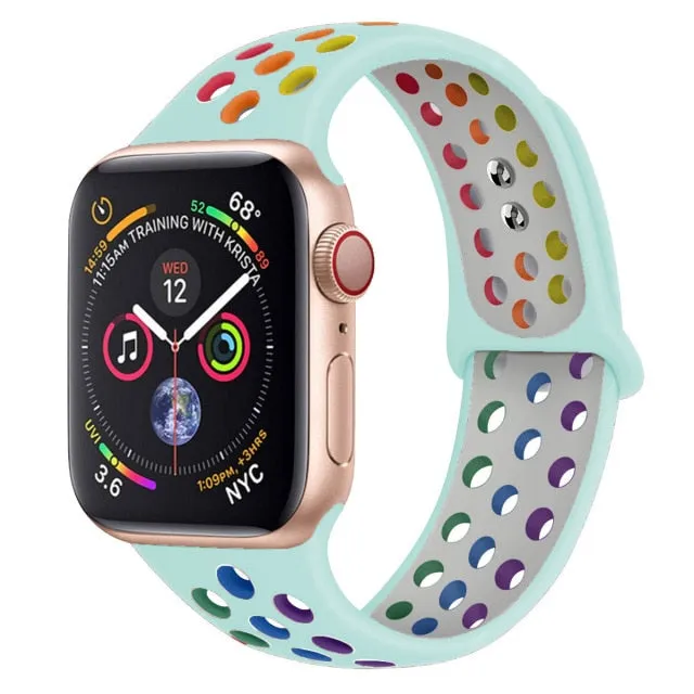 Breathable Silicone Strap For Apple Watch