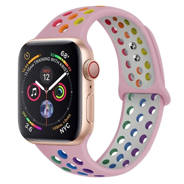 Breathable Silicone Strap For Apple Watch