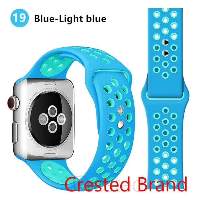 Breathable Silicone Strap For Apple Watch