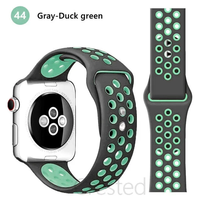 Breathable Silicone Strap For Apple Watch