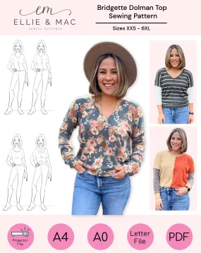 Bridgette Dolman Top Pattern