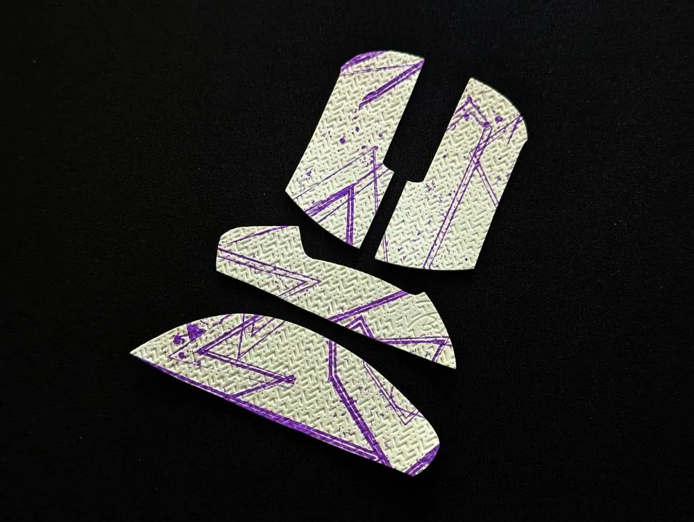 BT.L Mouse Grip for Lamzu Atlantis Mini - White and Purple