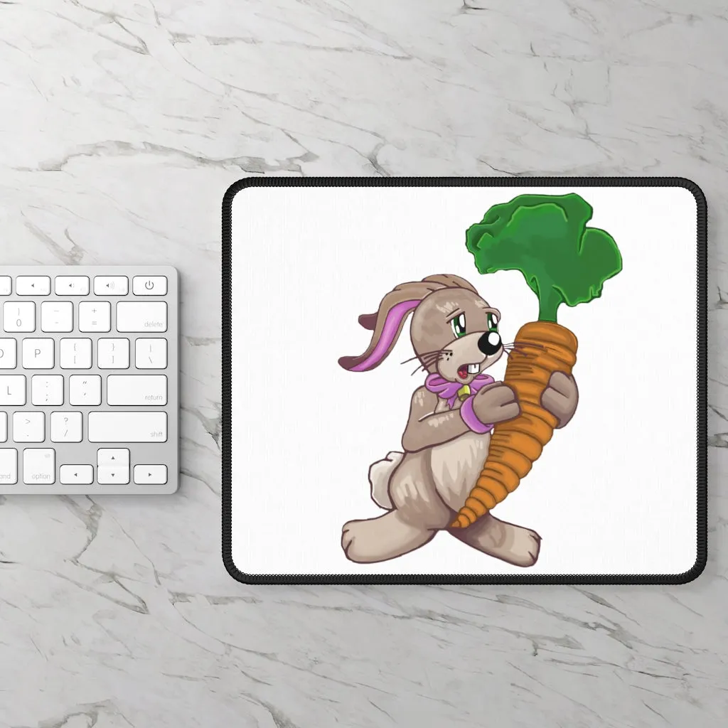 Bunny with Carrot Gaming Mouse Pad