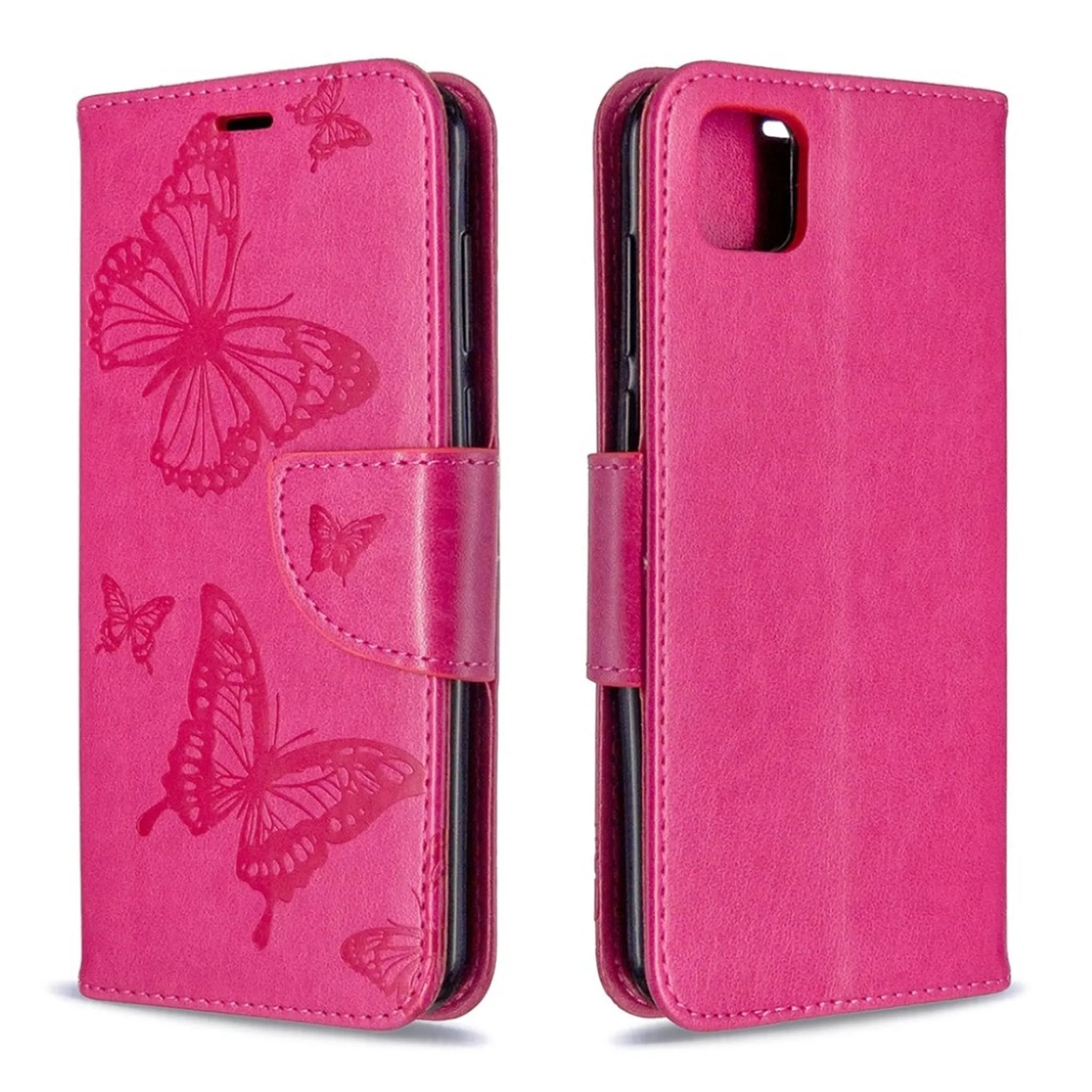 Butterfly Huawei Y5p / Honor 9S flip case - Rose