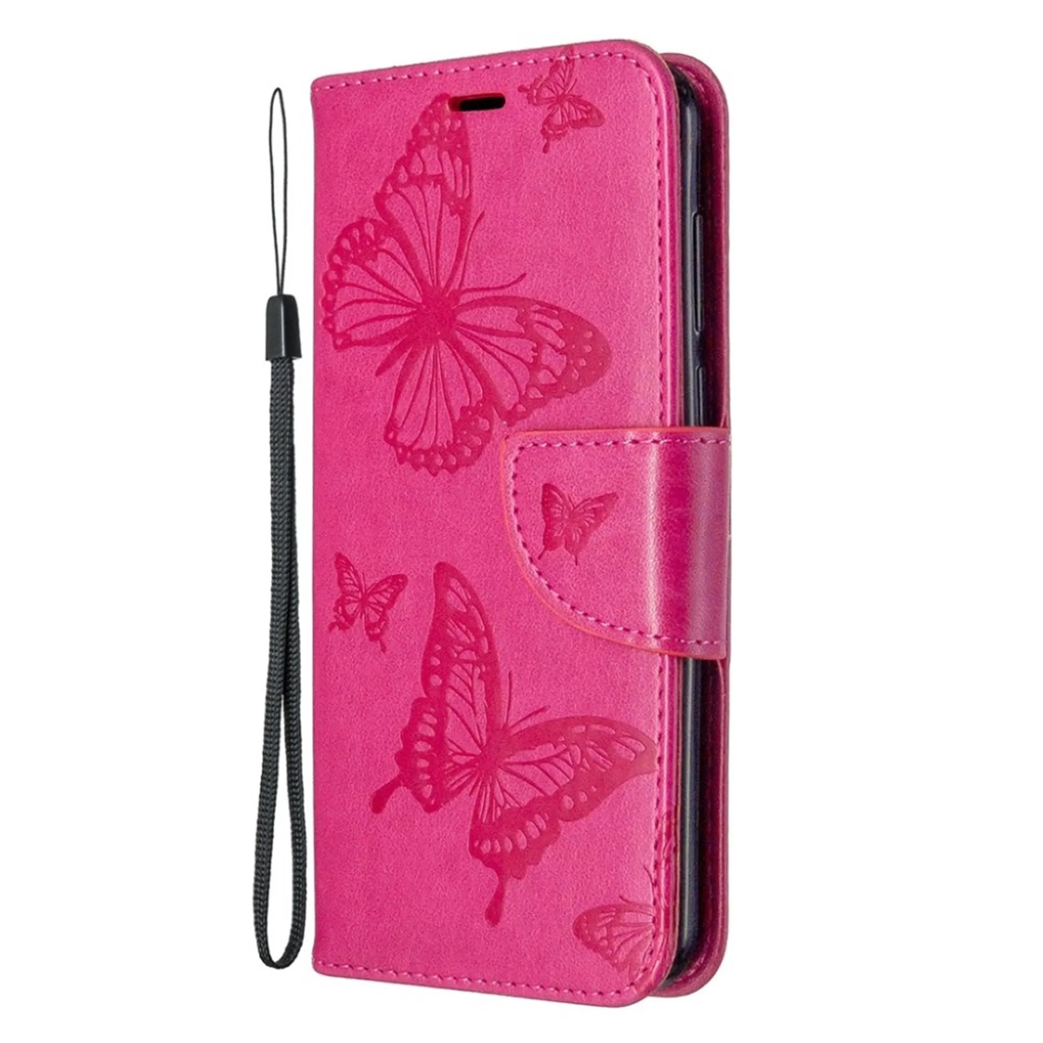 Butterfly Huawei Y5p / Honor 9S flip case - Rose