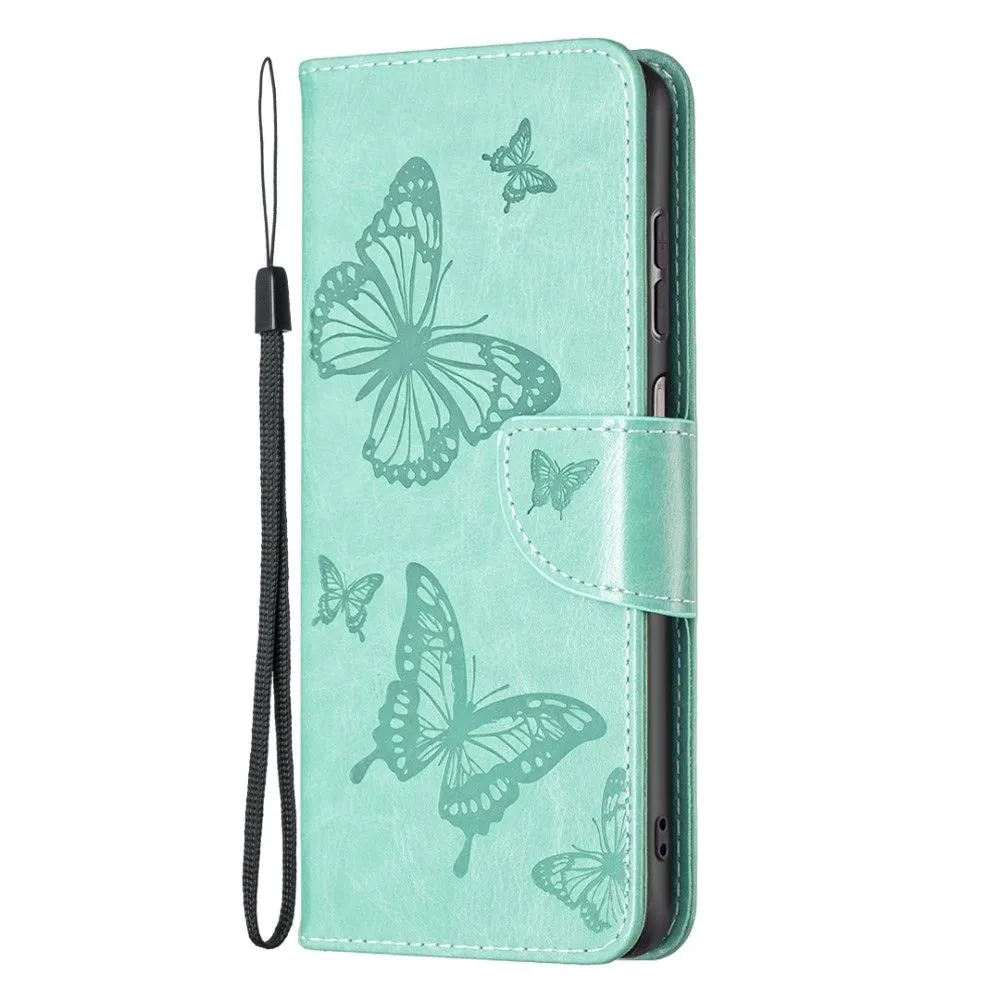 Butterfly Samsung Galaxy A13 4G flip case - Green