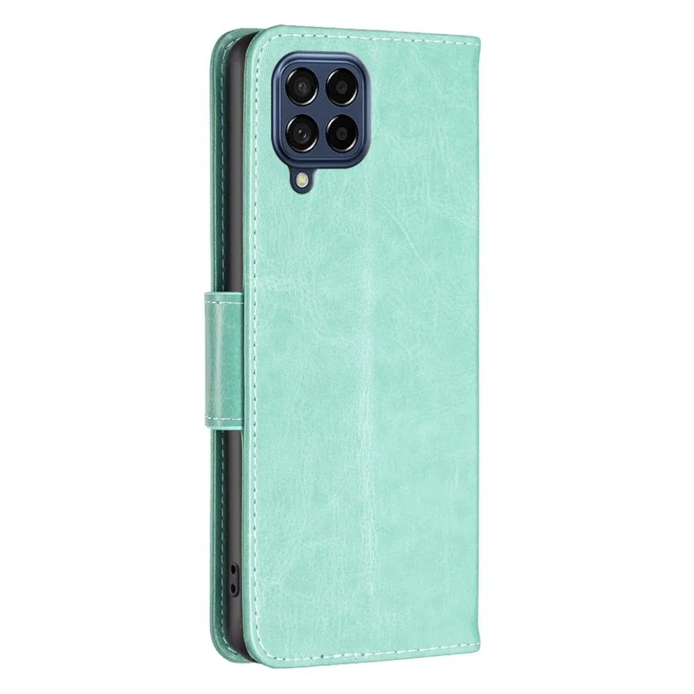 Butterfly Samsung Galaxy M53 5G flip case - Green