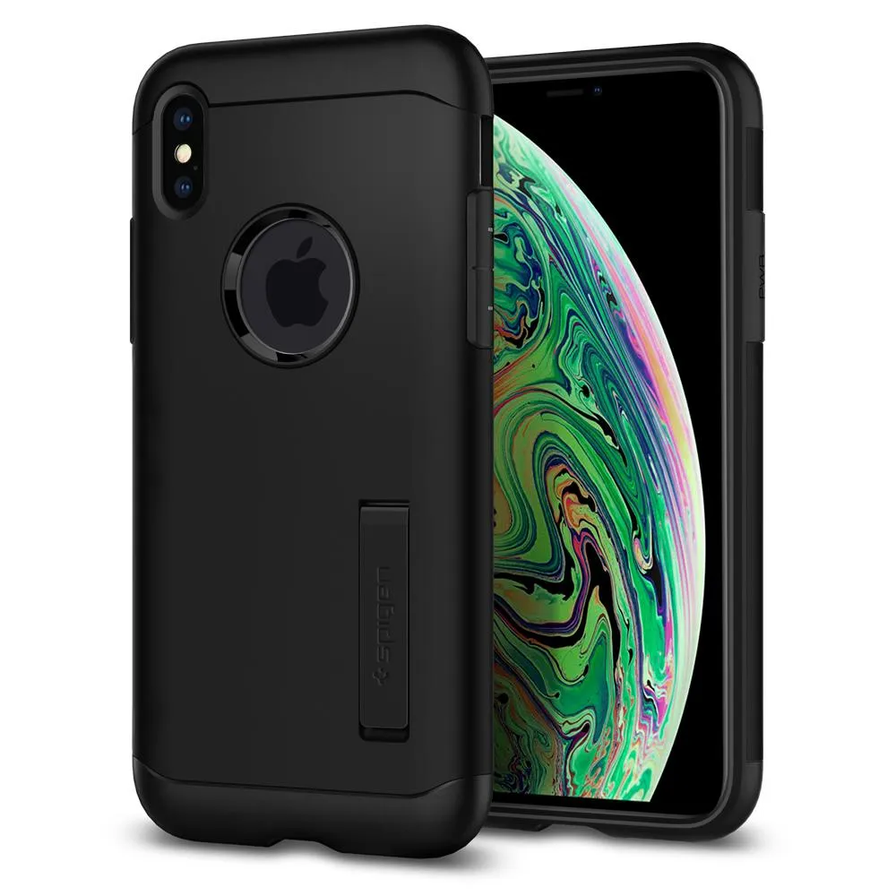 Buy Spigen Gunmetal iPhone XS Max Case Slim Armor - 065CS24541 Online from Vine Mart Electronics