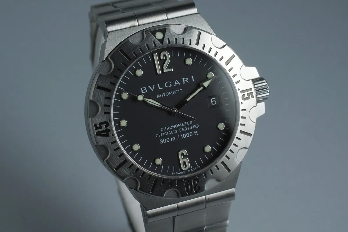 Bvlgari Scuba Diagono Professional SD40S with Papers