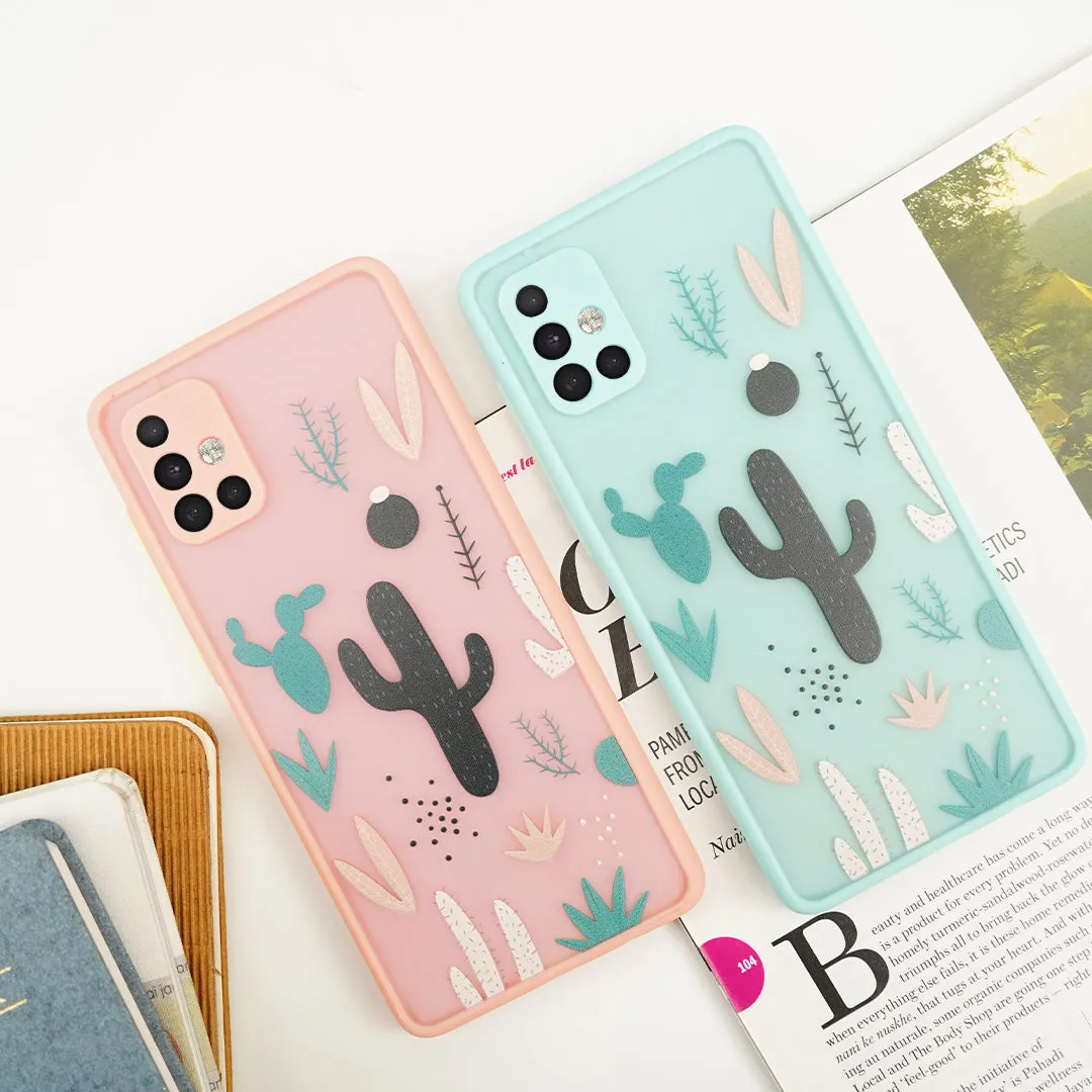 Cactus Print Matte Finish Case - Samsung