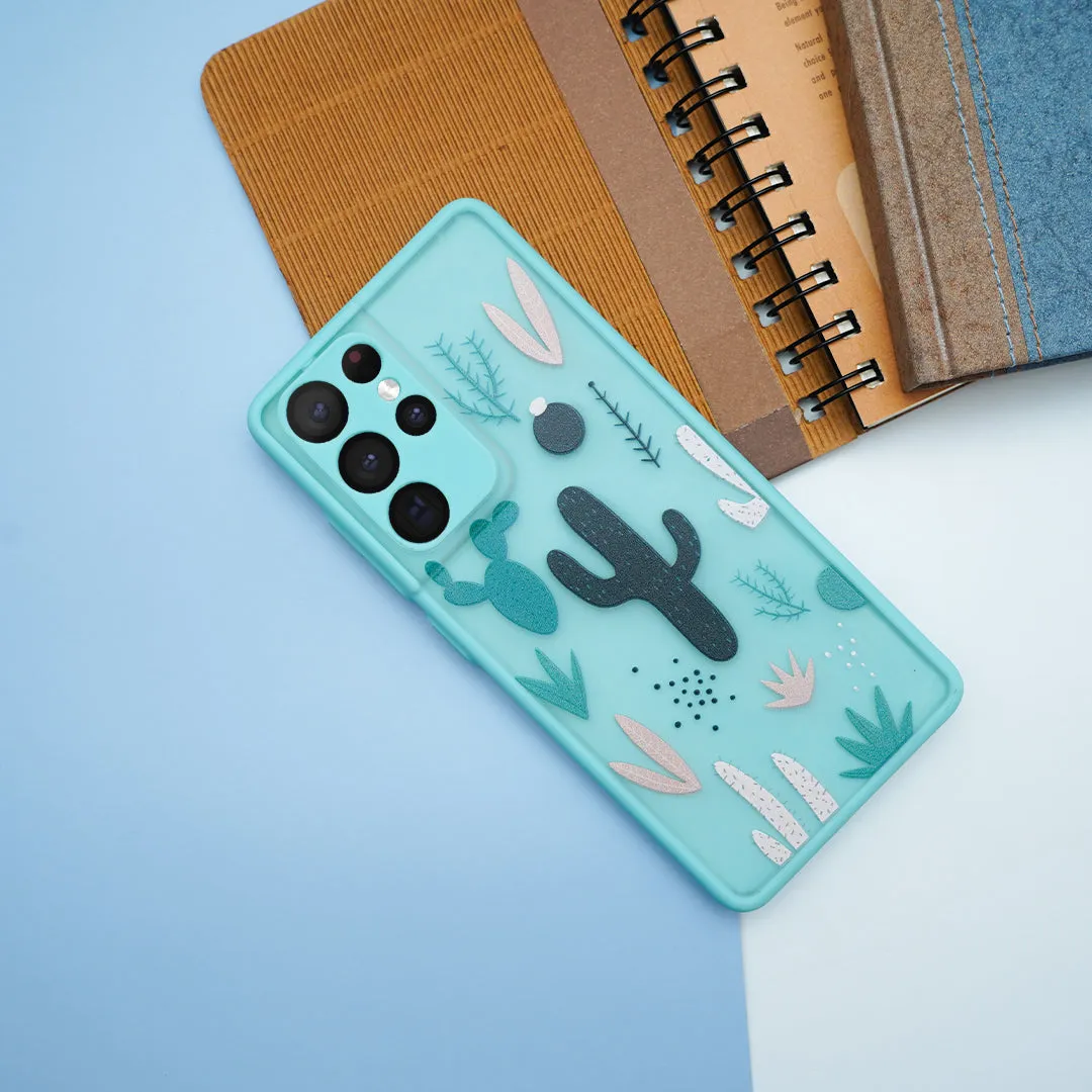 Cactus Print Matte Finish Case - Samsung