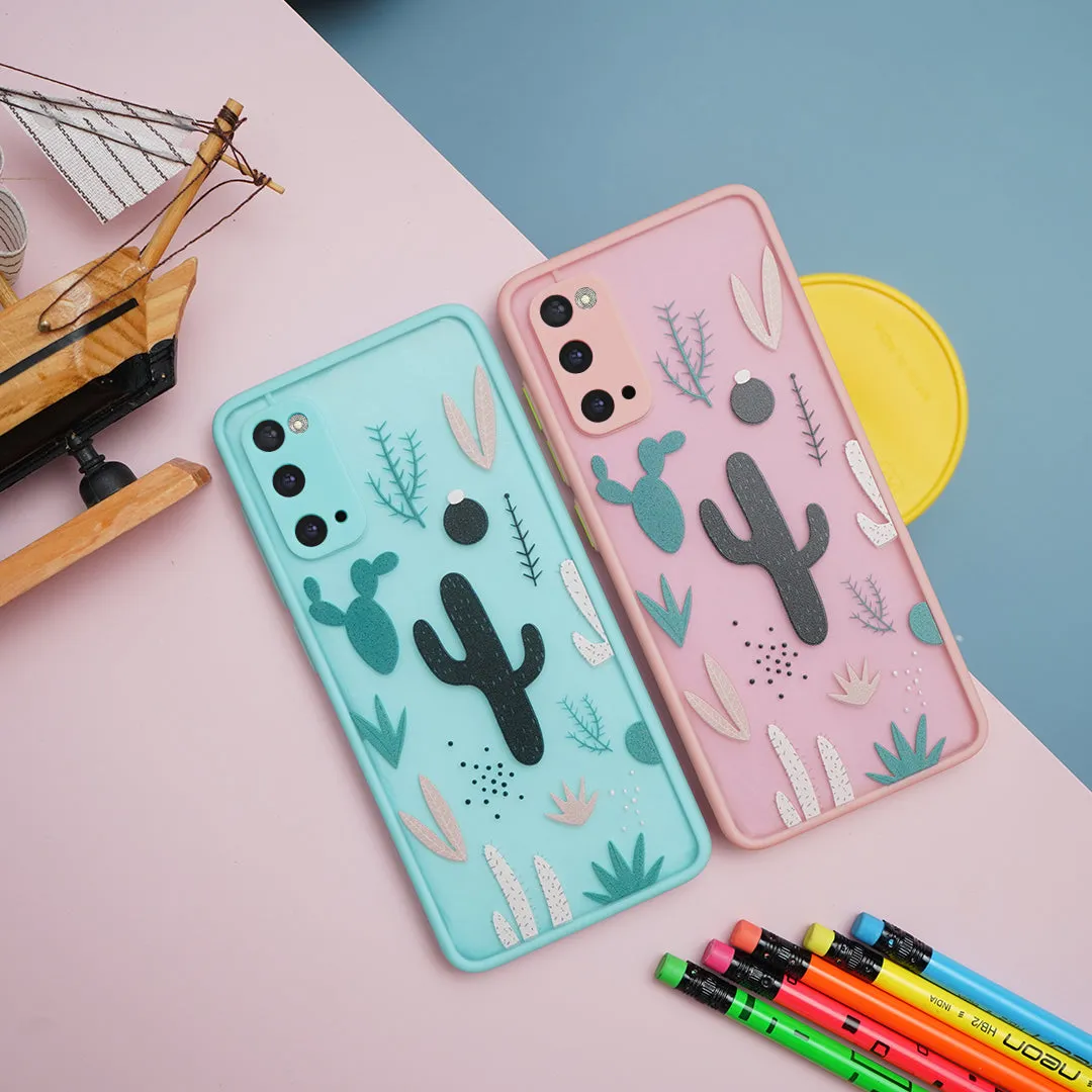 Cactus Print Matte Finish Case - Samsung