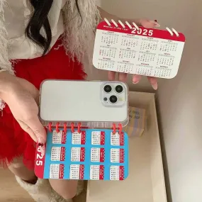 Calender Diary Style Flip Case For iPhone