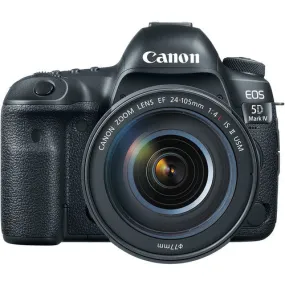 Canon EOS 5D Mark IV DSLR Camera with 24-105mm f-4L II Lens