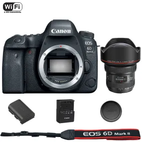 Canon EOS 6D Mark II DSLR Camera Body with EF 11-24mm f/4L USM Lens