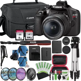 Canon EOS Rebel T7 DSLR Camera with EF-S 18-55mm f/3.5-5.6 IS II Lens, Memory Cards, Filters, Battery, Bag & More