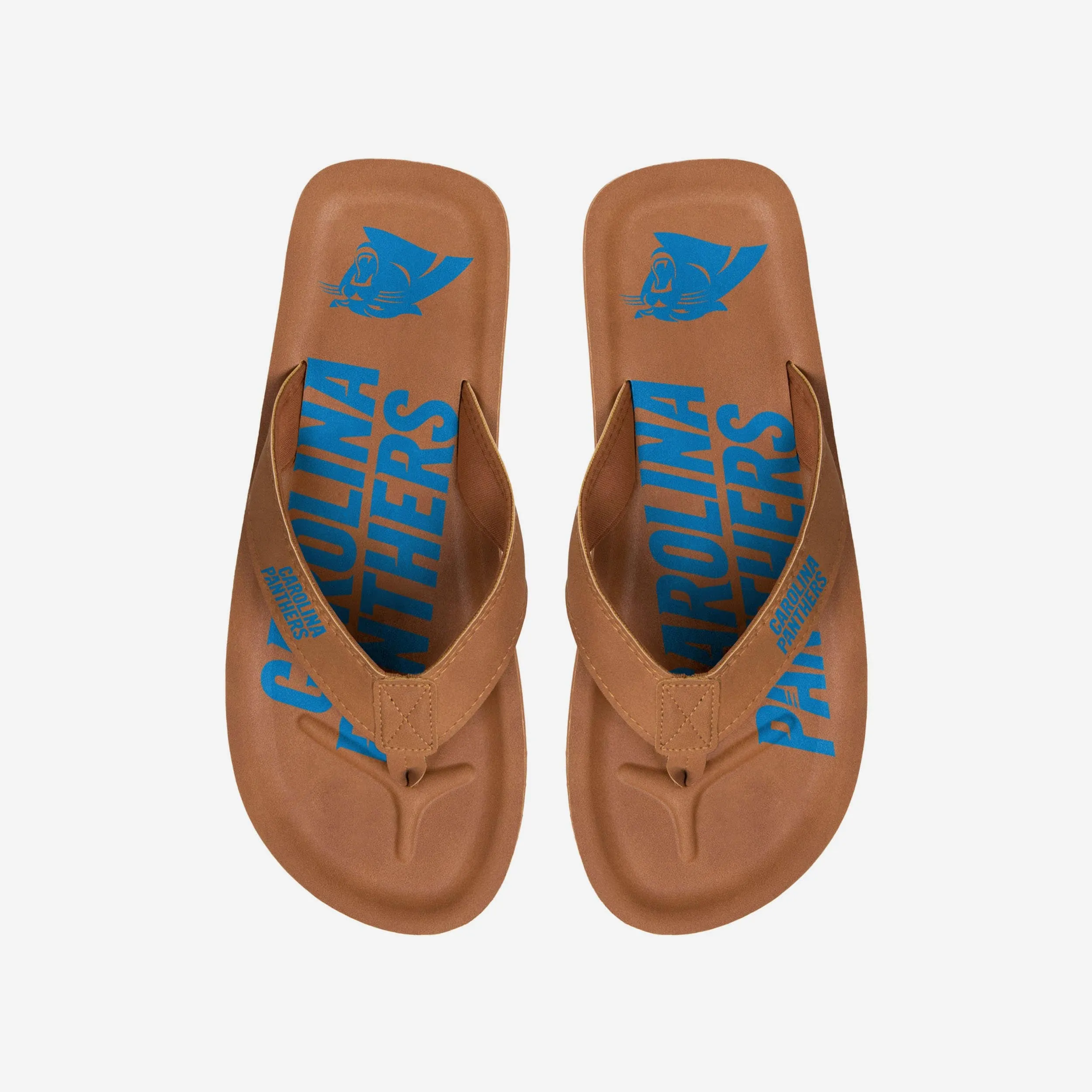 Carolina Panthers Color Pop Contour Flip Flop