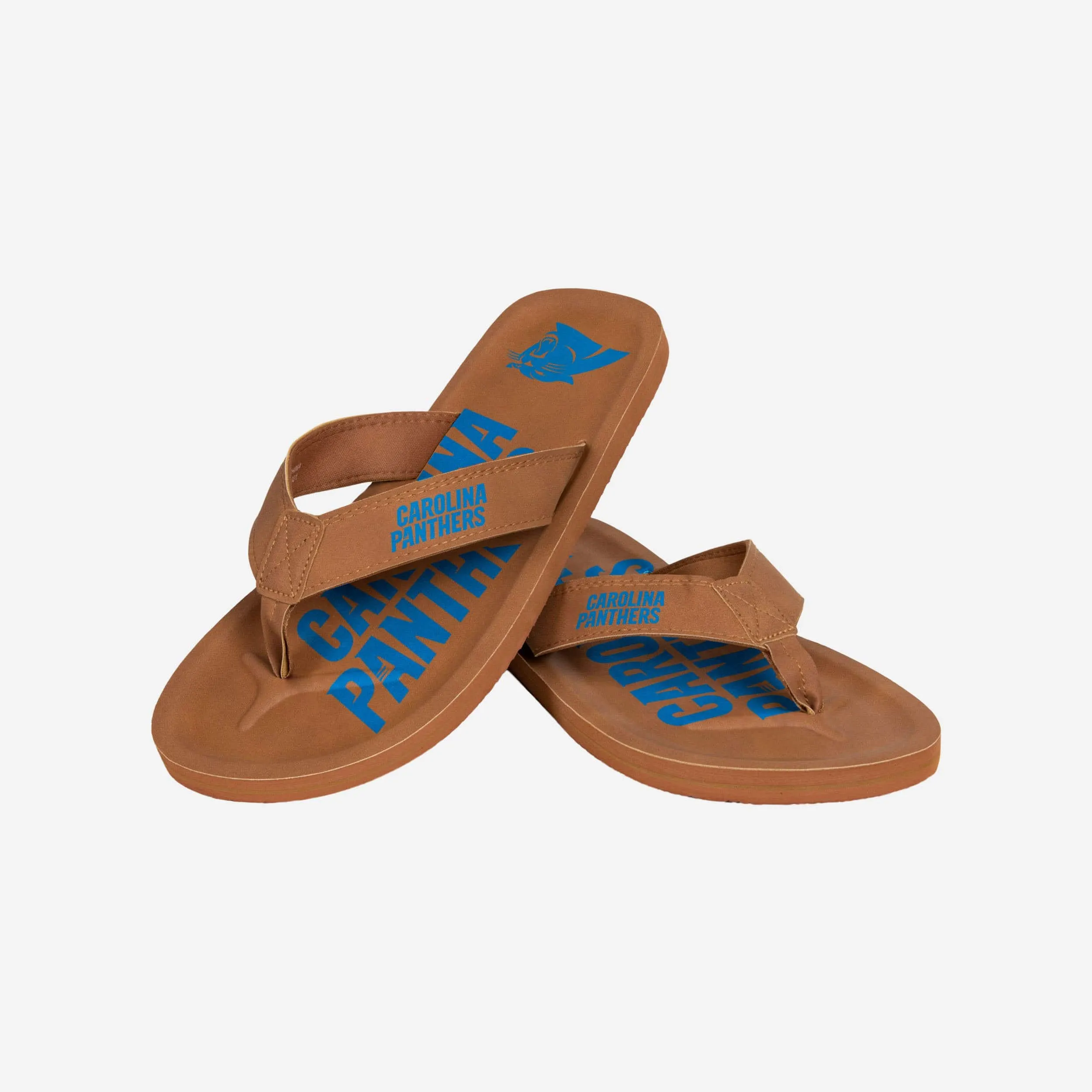 Carolina Panthers Color Pop Contour Flip Flop