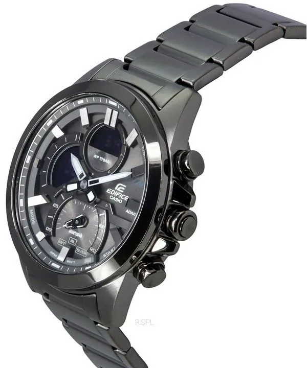 Casio Edifice Smartphone Link Model Bluetooth Analog Digital Grey Dial Quartz ECB-30DC-1B 100M Men's Watch