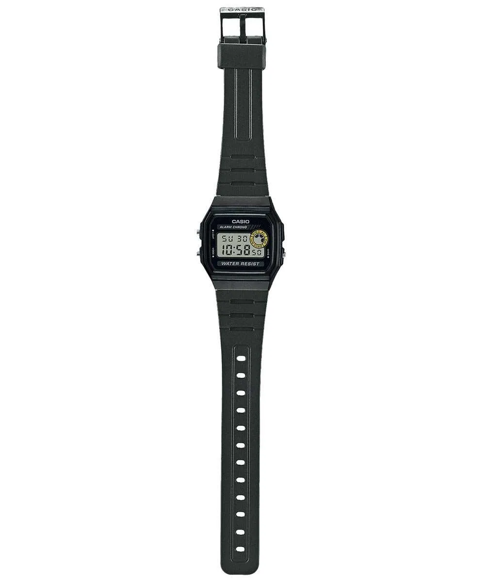 Casio F-94WA-8DG Black Resin Watch for Men and Women