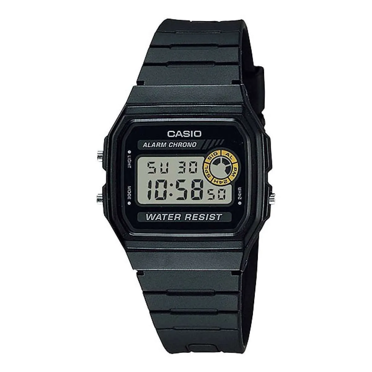 Casio F-94WA-8DG Black Resin Watch for Men and Women