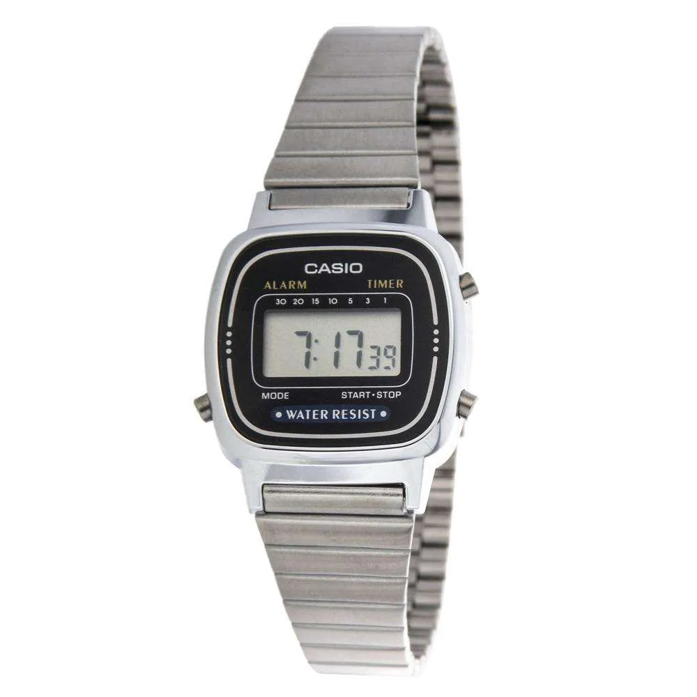 Casio LA670WA-1DF Silver Stainless Watch for Women