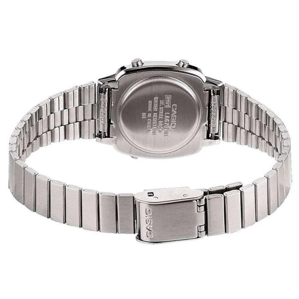 Casio LA670WA-1DF Silver Stainless Watch for Women