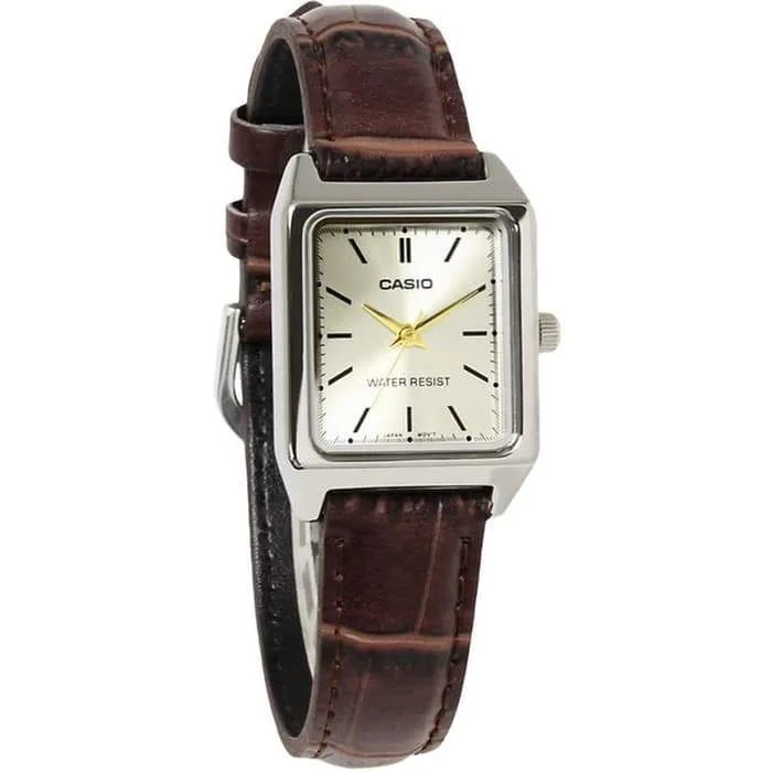 Casio LTP-V007L-9E Brown Leather Watch for Women