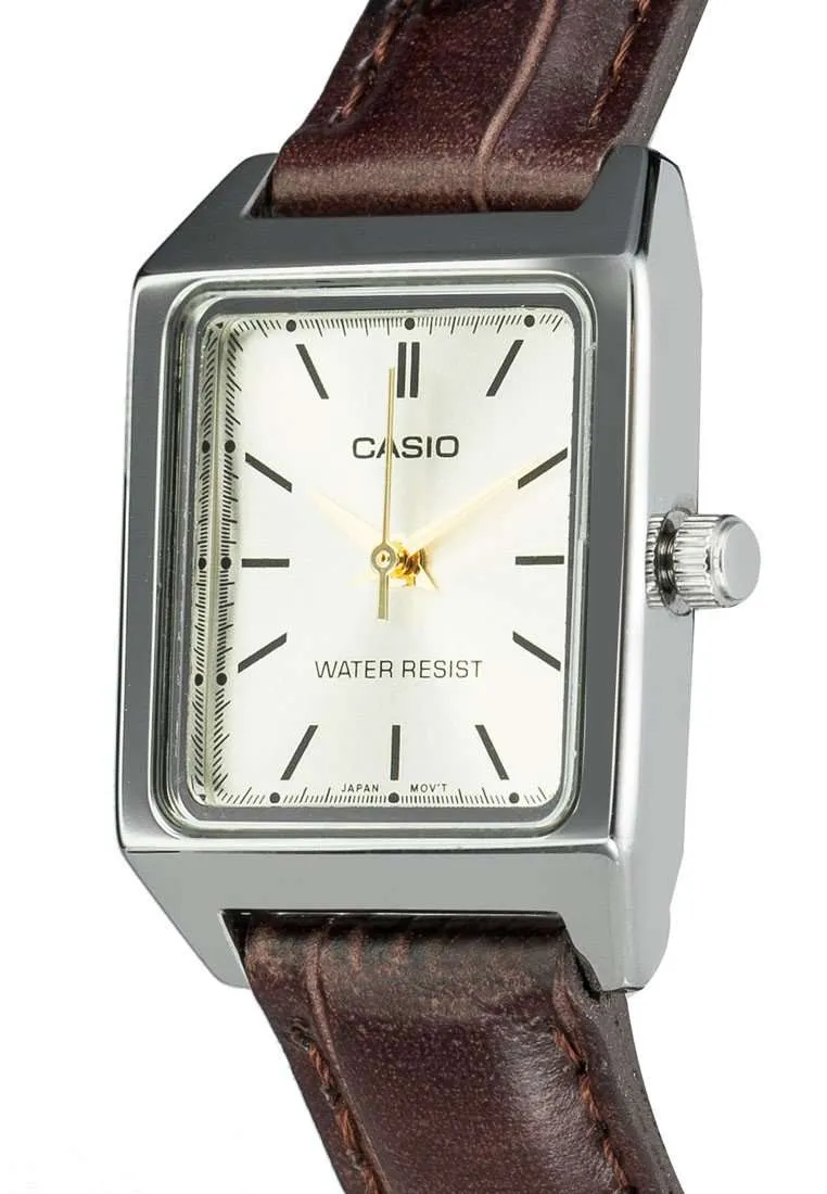 Casio LTP-V007L-9E Brown Leather Watch for Women