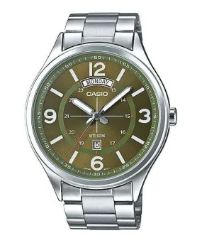 Casio MTP-E129D-3AVDF Silver Stainless Watch for Men