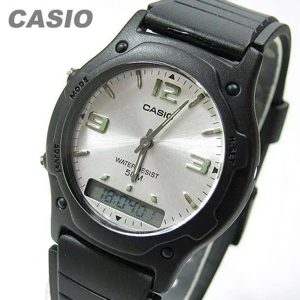 Casio Standard AW-49HE-7AVDF Black Resin Strap Watch for Men