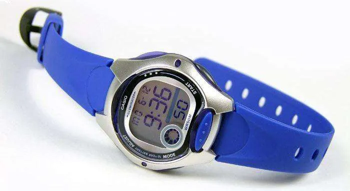 Casio Standard LW-200-2A Blue Resin Strap Watch for Women