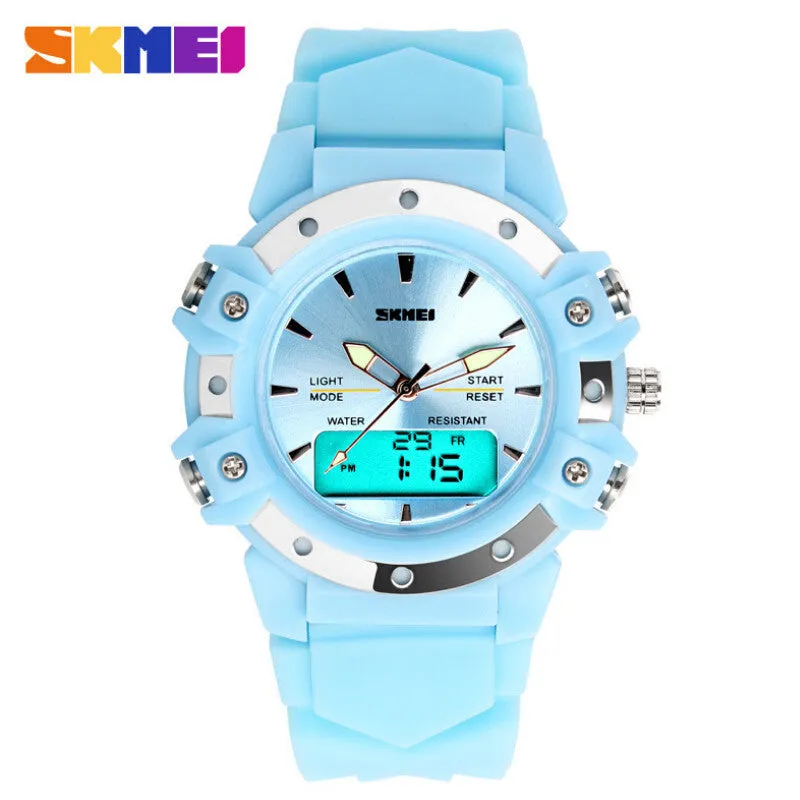 Casual Wristwatches Digital & Analog Multifunction Quartz Watch
Waterproof Student Sports Watches for Women