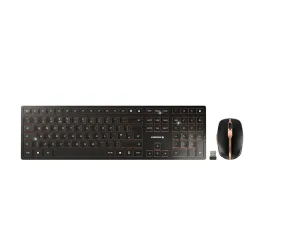 CHERRY DW 9100 SLIM keyboard Mouse included Universal RF Wireless   Bluetooth QWERTY UK English Black