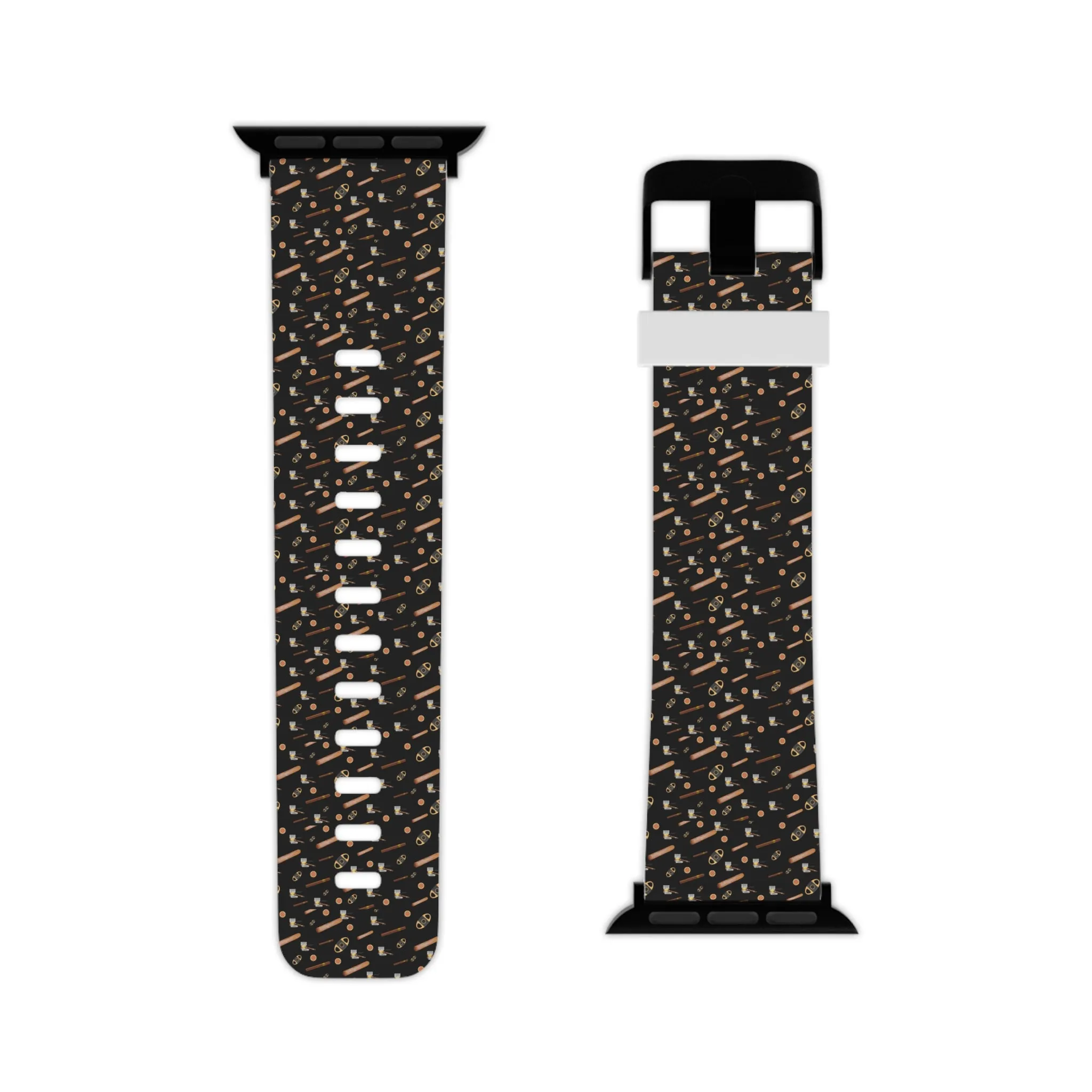 Cigars & Bourbon Watch Band for Apple Watch