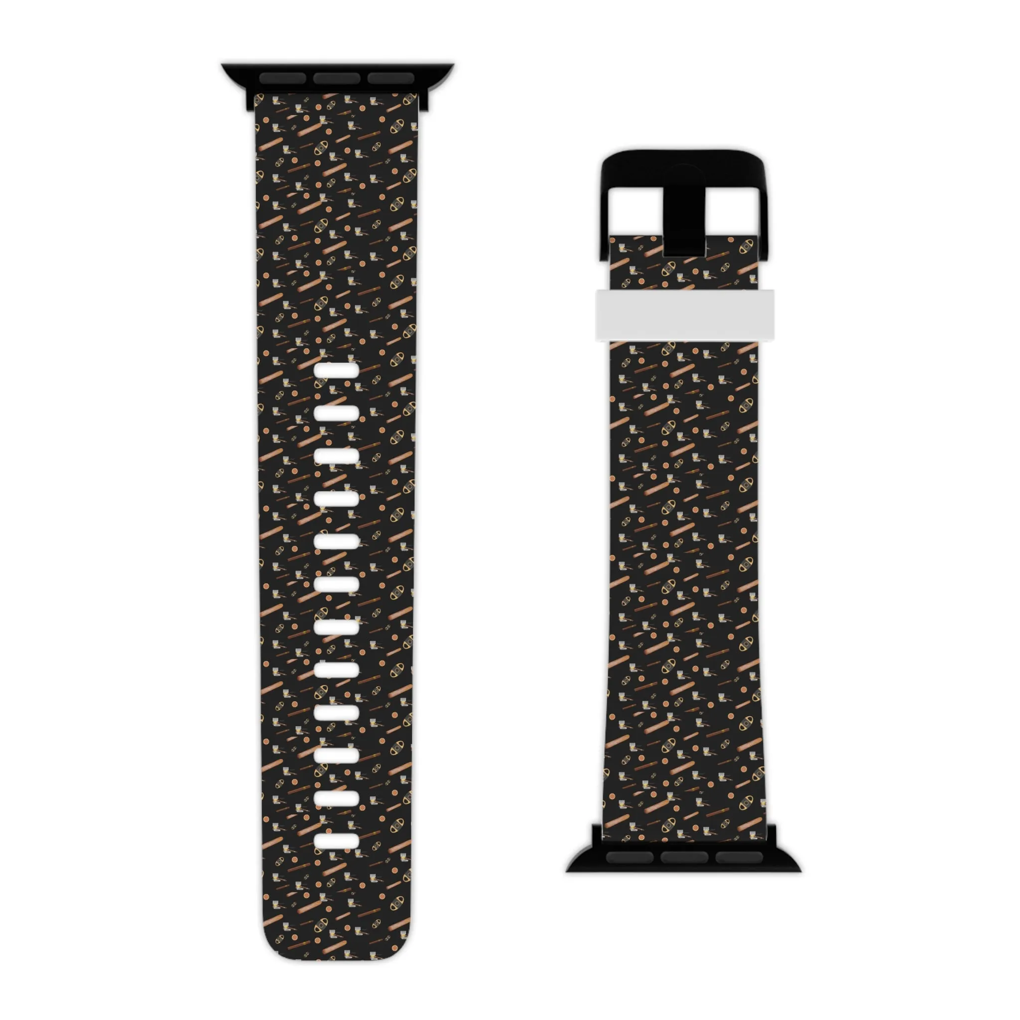 Cigars & Bourbon Watch Band for Apple Watch