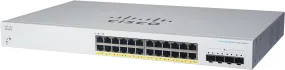 Cisco Business CBS220 24-Port Gigabit (195W PoE )   4-Port 10G SFP  Uplink 智能交換機 (CBS220-24P-4X-UK / NE-2224P4X) 3年保用