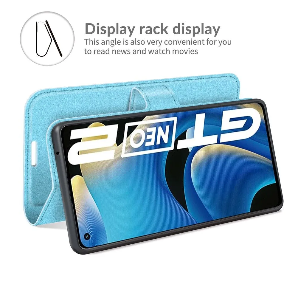 Classic Realme GT2 / GT Neo2 flip case - Blue