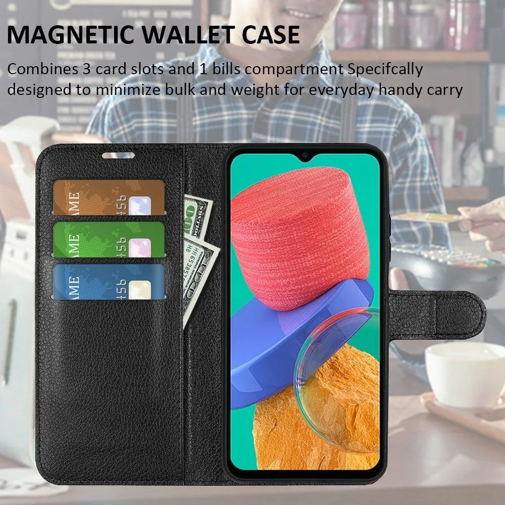 Classic Samsung Galaxy M33 5G flip case - Black